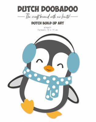 Stencil - DDBD - Hallo Winter - Build up Pinguin A5