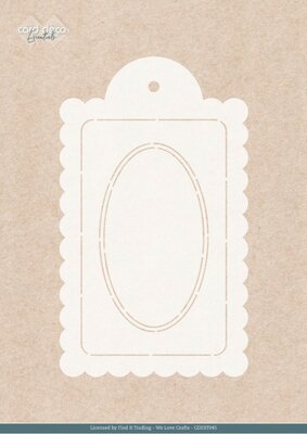 Stencil - Card Deco Essentials - Blossom Blush - Blossom Blush Label - A5