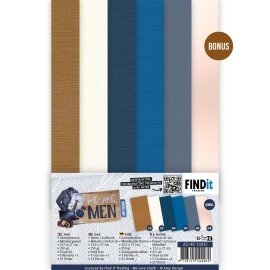 Linen Cardstock Pack - Amy Design - We Are Men - 4K