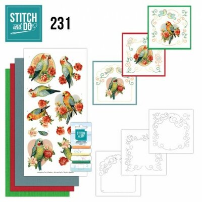 Stitch and Do 231 - Romantic Parakeet