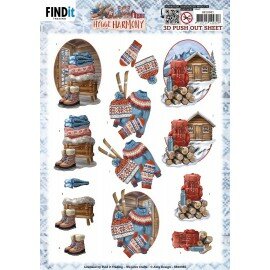 3D Push Out - Amy Design - Hygge Harmony - Mountain Hut