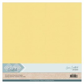 101 Linen Cardstock - 30,5x30,5cm - Zachtgeel 10 vel