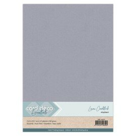 103 Linen Cardstock - A4 - Elephant Grey  10 vel