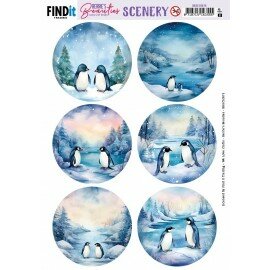 Scenery Push out - Berries Beauties - Penguin - Round