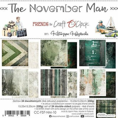   Craft O Clock Set of Papers 15x15 cm The November Man