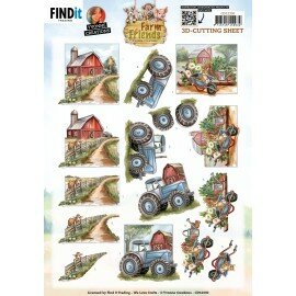 3D Cutting Sheet - Yvonne Creations - Farm Friends - Farmyard