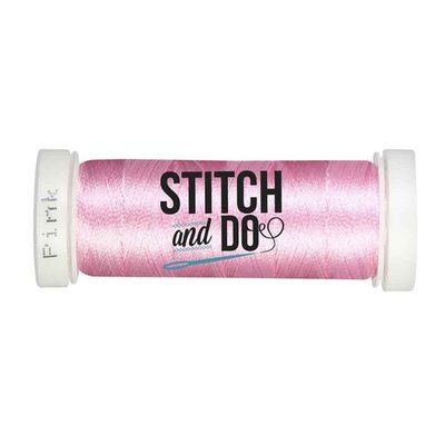 Stitch & Do 200 m - Borduurgaren - Linnen – Roze