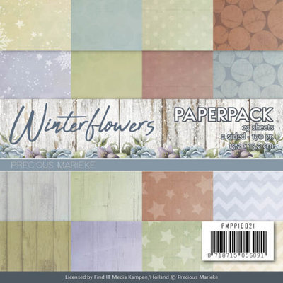 PMPP10021 – Paperpack - Precious Marieke - Winter Flowers