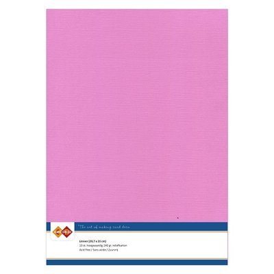 37 Card Deco Linnen A4 10 vel Fuchsiapaars 240grm