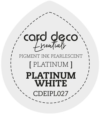 Card Deco Essentials Fast-Drying Pigment Ink Pearlescent Platinum White